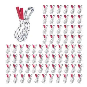 Black & Red Spiral Nylon Jump Ropes with Plastic Handles, 7 Ft., Bulk 72 Pcs