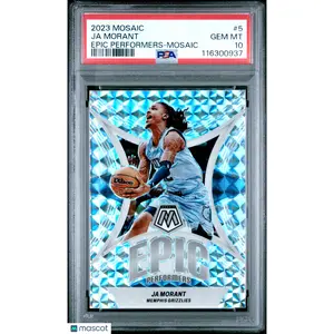 2023 PANINI MOSAIC EPIC PERFORMERS MOSAIC #5 JA MORANT PSA 10