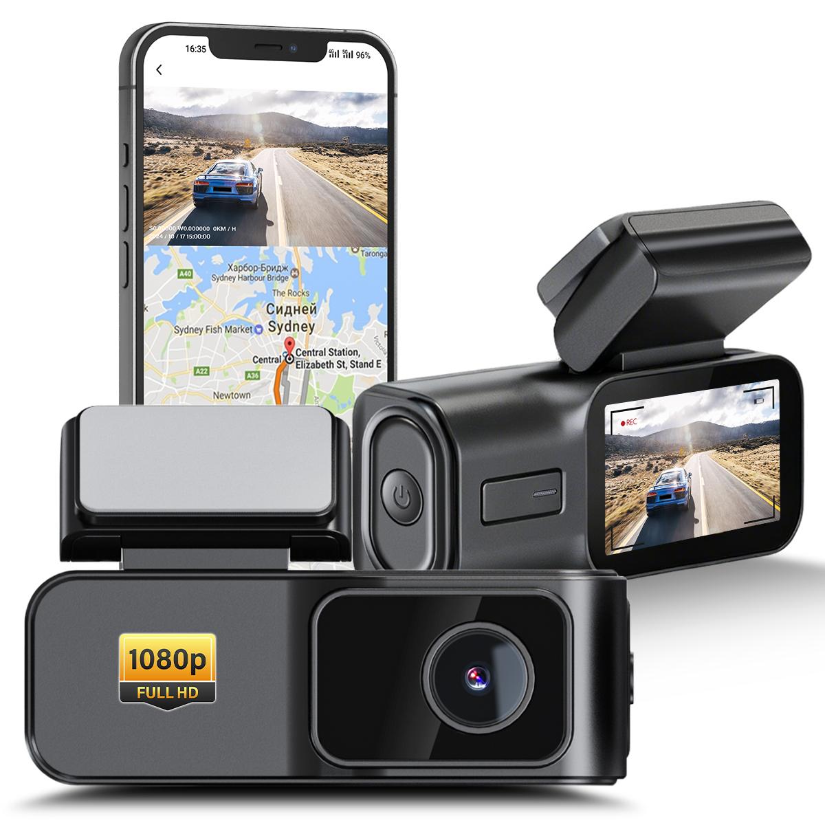 Mini 1080P Dash Cam Car Recorder with WiFi, 32GB Included, Loop Recording, G-Sensor Lock, Night Vision, Hidden Car Camera with Parking Monitor