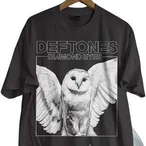[Sale up to 30%] Deftones Tour Rock Band T-shirt Reprint Crewneck Cotton