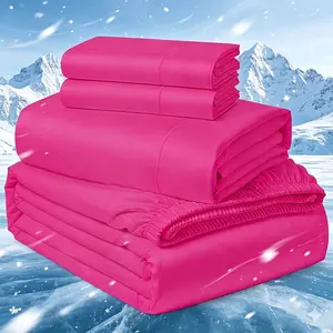 2400TC Extra Deep Bamboo Cooling Bedding, Breathable And Cooling Hotel Luxury Bed Sheets Set, Easy And Secure Fit - Soft, Wrinkle Free And Comfy Kids Sheet with 15" Deep Pocket