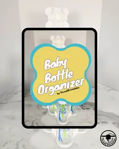 Baby Bottle Drawer Organizer Insert | Custom Bottle Holder for Target Drawer | Keeps Bottles Upright
