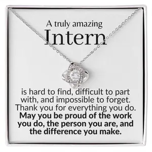 Intern gift necklace gifts, gift for Intern, thank you gift, Intern jewelry gift for her for women, Intern gift ideas appreciation gift