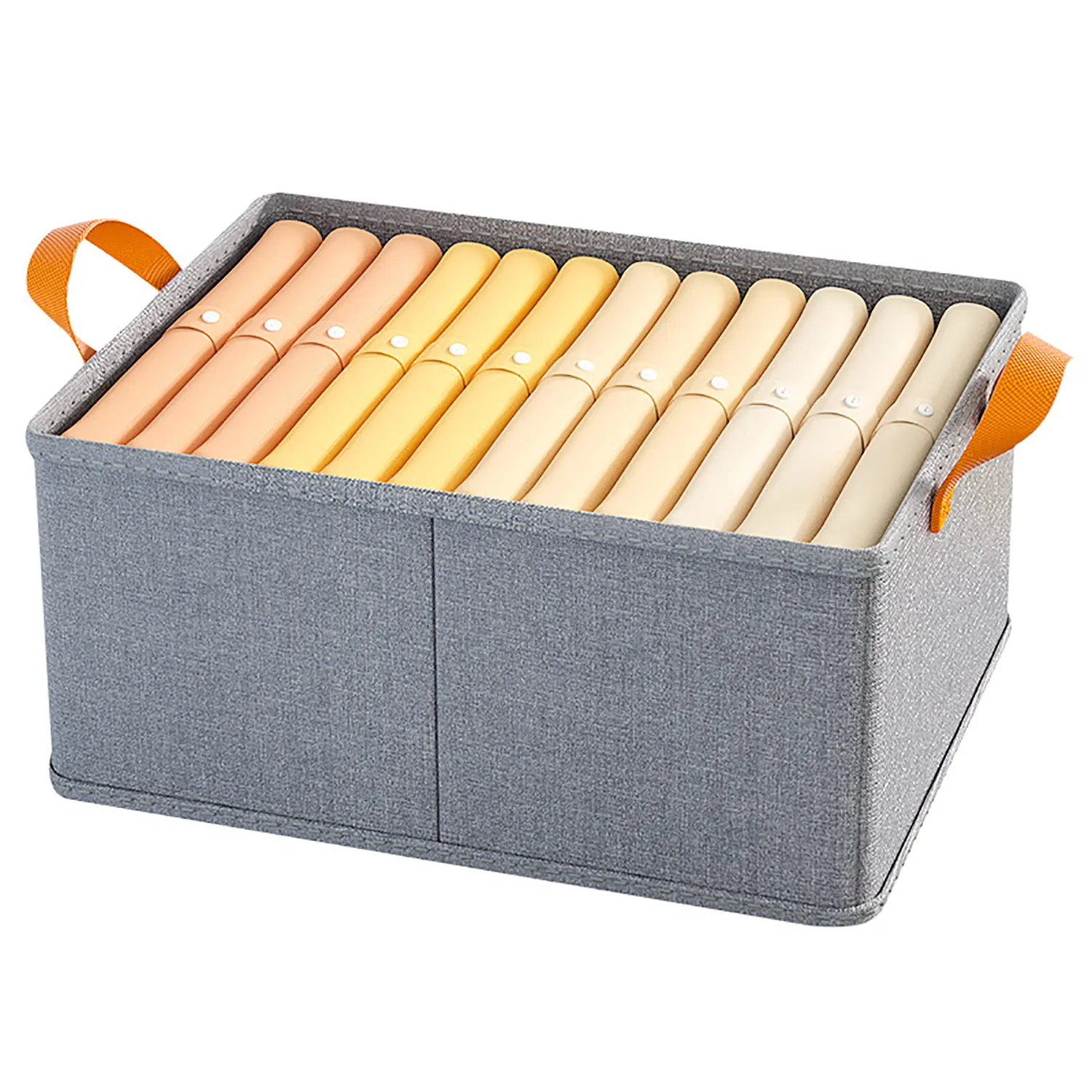 Foldable storage box, hand-held clothing organization, wardrobe storage basket, fabric folding storage box, Collapsible storage box