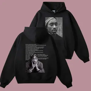 2PAC Classic Rap Icon Hoodie Sweatshirt T-Shirt – Vintage West Coast Hip Hop Unisex Streetwear Apparel