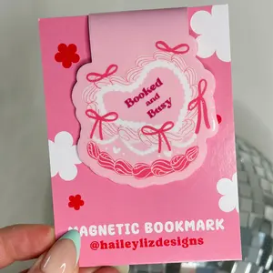 Booked and Busy Magnetic Bookmark, Cute Bookmark, Book Lover Gifts, Books Gift for Friend