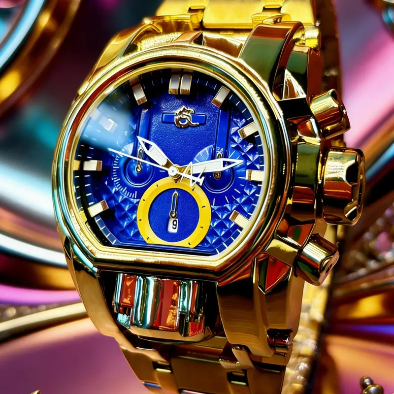 Compass Punk Oddity Men's Watch Fashion Wristwatch Punk Style Watch – Trendy Youth Gold Steel Glow-in-the-Dark Swag. Hot Gift Timepiece Quartz Watch Fashionable Wristwatch