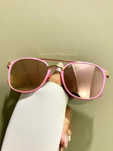 Trendy Fashionable Glasses, Retro Double-Beam Decorative Eyeglasses with Metal Hinges Men and Women Eyewear, Trendy Casual Aviator