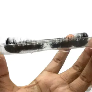 Makeup Tools - Black Eyelashes, Clear Holder with Flexible Design, Ideal for Enhancing Makeup Application