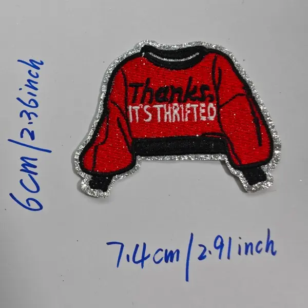 Custom Hat & Clothing Iron-On Patches, Glitter Sparkle Effect Accessories for Baseball Caps