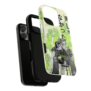 Tough Cases: Anime Manga Phone Case - Yuri Aesthetic | Green Inspired Design | Green Yuri