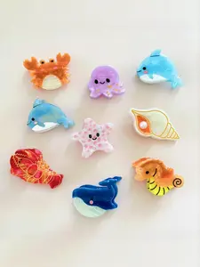 Cute Cartoon Marine Animal Design Octopus Clips Hair Claws, Colorful Lovely Hair Claws Set, Fashion Hair Accessories for Women & Girls