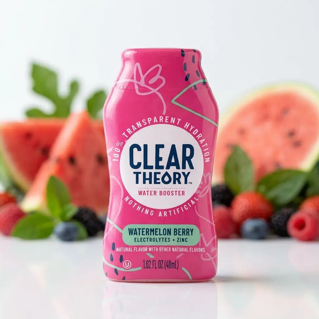 Watermelon Berry Electrolytes + Zinc Transparent Hydration Snack Beveragem - Cherry