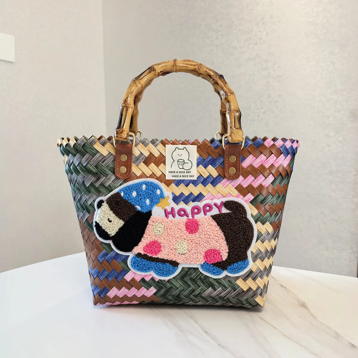 Bamboo Handle Six Colors (HAPPY Dog Litt