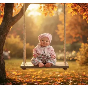 13Inch Reborn Baby Doll Full Body Soft Silicone Open Mouth Newborn Lifelike Sleeping Soft Toy for Children