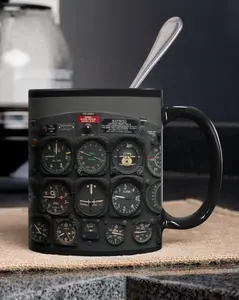 [Sale Up To 40% + Freeship] Pilot Gift, Coffee Mug Pilot, Pilot Indicator, Pilot Retirement Gift, Airline Mechanic Gift, Aviation Coffee Mug, Aviator Gift, Gift For Him, Ceramic Mug, 11oz & 15oz