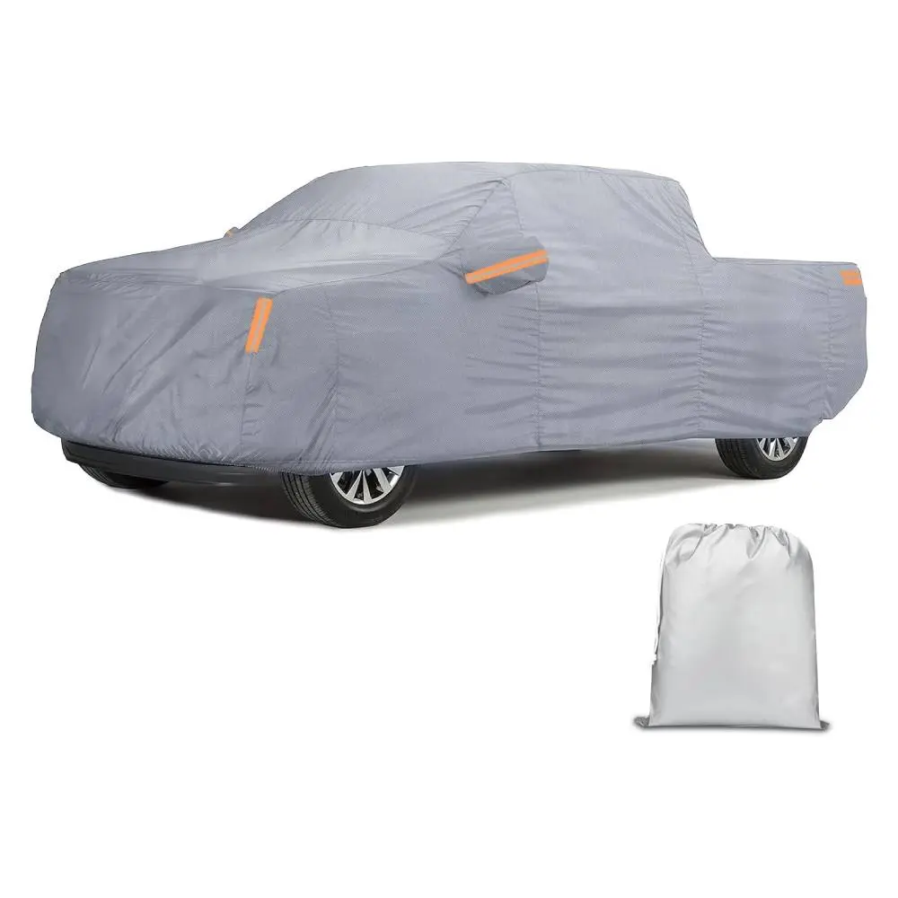 Nilight All-Weather Heavy-Duty Waterproof UV-Resistant Car Cover & Shelter - Extra Thick with Zipper, Cotton Layer, Universal Fit for Trucks (Up to 250", Max Cab Length 154"), Durable Cover for Paint Protection
