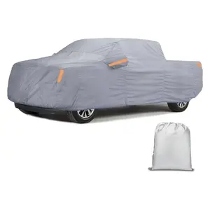 Nilight Car Cover Waterproof All Weather, Heavy Duty Outdoor Rain Sun UV Protection with Zipper Cotton, Extra Thick, Universal Fit for Trucks (Up to 250", Max Cab Length 154")