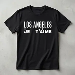 Christa Miller Los Angeles Je Taime Graphic Tees Classic Unisex T-Shirt Gildan Premium Cotton Regular Fit Streetwear for Fashion Lovers