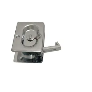 Emtek 2102US26 Privacy Pocket Door Lock, Bright Chrome