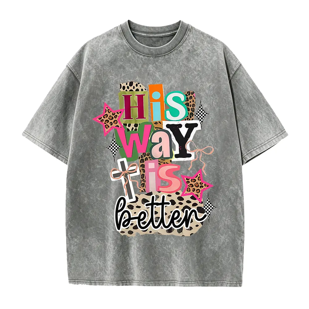 His Way Is Better Shirt, Christian Leopard Shirt, Christian Cross Tee, Religious Gifts, Bible Verse Tee, Jesus Lover Gift