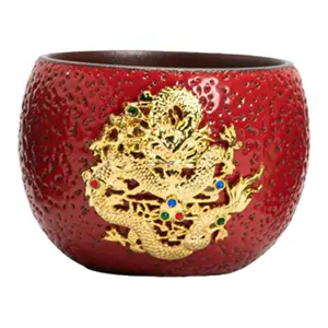 Teacup Owner's Cup Tea Tasting Cup Dragon and Phoenix Household Cup