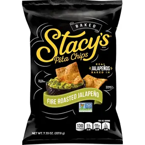 Stacy's Fire Roasted Jalapeno Pita Chips, 7.33 oz
