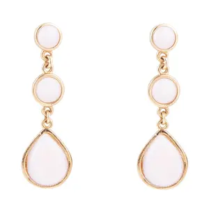 Drops of Pink Opal Earrings