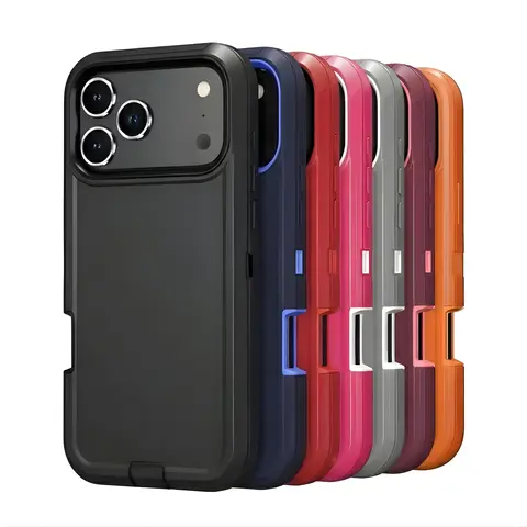 UPTECH 1 Heavy Duty 3-Layer Shockproof Case for iPhone 14/15/16/17, Plus/Pro/Pro Max/Air