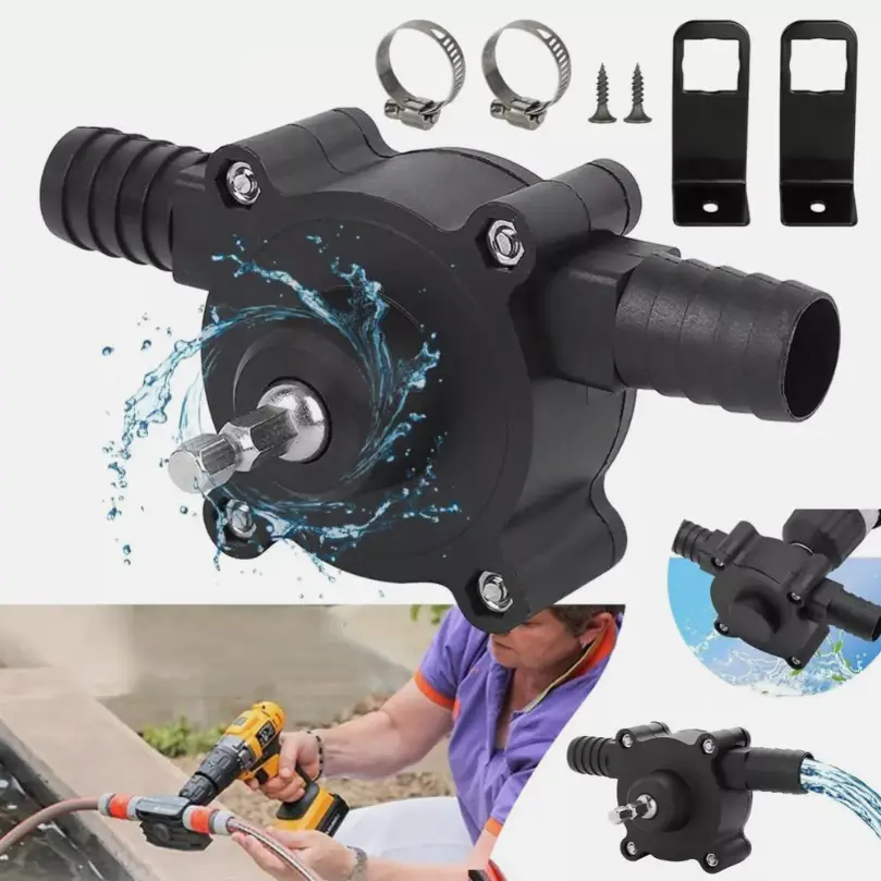 Electric Hand Drill Drive Self Priming Pump - Oil Transfer Tool for Tools