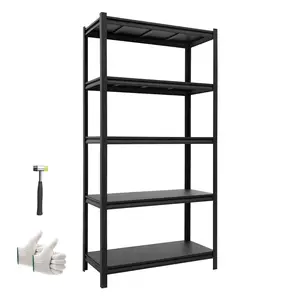 VEVOR Storage Shelves, 5-Tier Adjustable, 3000 lbs Capacity, Heavy Duty Garage Storage Shelving Unit, Metal Utility Rack Shelf, for Garage Warehouse Basement Kitchen, 36.42" W x 16.42" D x 71.38" H