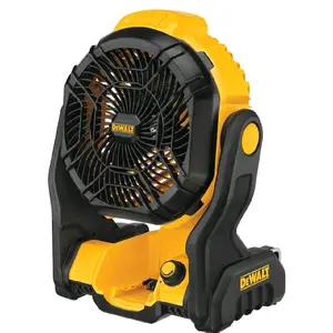 Dewalt 20v Jobsite Fan 8-in 20 Volt Indoor/Outdoor Yellow with Variable Speed Control