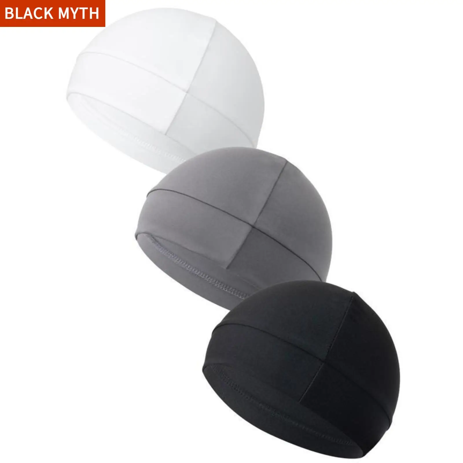 New Unisex Plain Color Multifunctional Skull Caps, 2025 Summer Sportive Beanie Fitted Hat for Men & Women, Stretchy Helmet Liner Hat, Biking Accessory