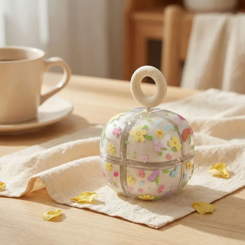Cute Floral Flower Pill Box - 8 Compartments, Leak-Proof & Travel-Friendly