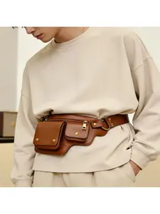 New retro outdoor sports bag, adjustable sports crossbody bag, waist bag with motorcycle style for waist bag, Waist Belt Bag