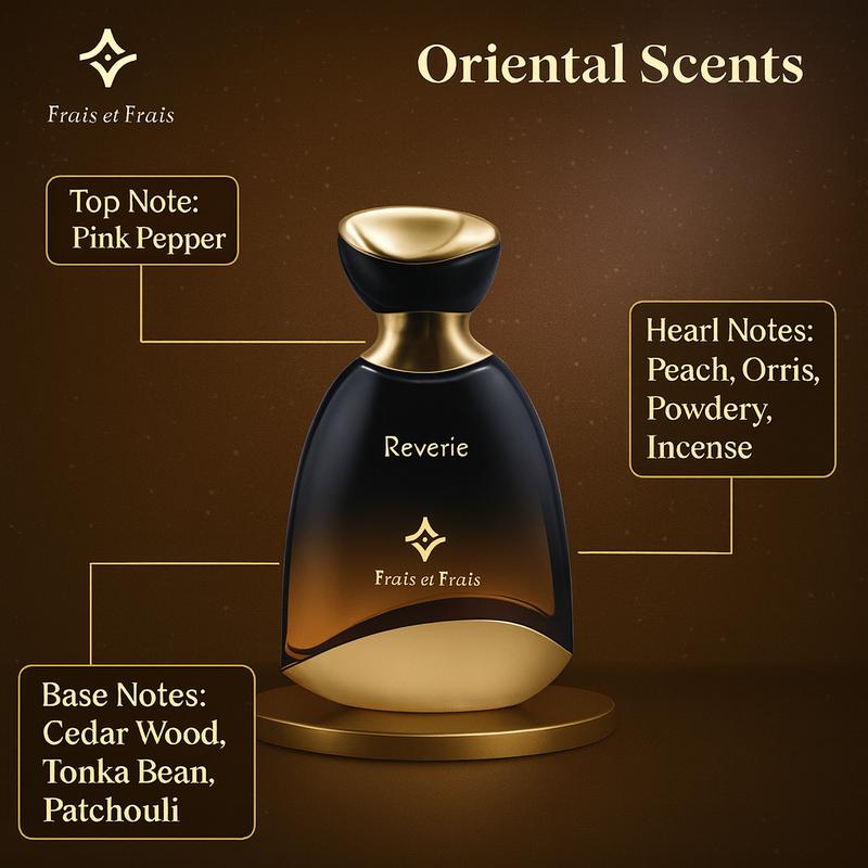 FRAIS ET FRAIS Reverie EDP 100ml Unisex Long-Lasting Perfume Warm Amber Vanilla & Woods Affordable Luxury Fragrance