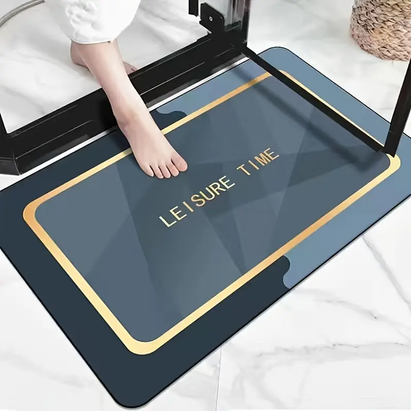 Water Absorbing Floor Mat At The Entrance Of The Bathroom Quick Drying Soft Diatomaceous Mud Mat Non Slip Pad Household Doormat