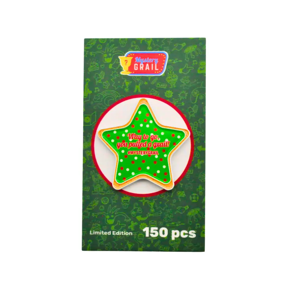 Limited Edition Star-Shaped Mystery Grail Enamel Pin - Holiday Theme Collar Clip Brooch (150pcs), Star Shape