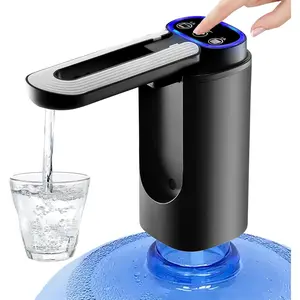 Water Bottle Pump Automatic Water Dispenser for 5 Gallon Bottle Type-C  Portable Electric Water Dispenser Pump (Black)