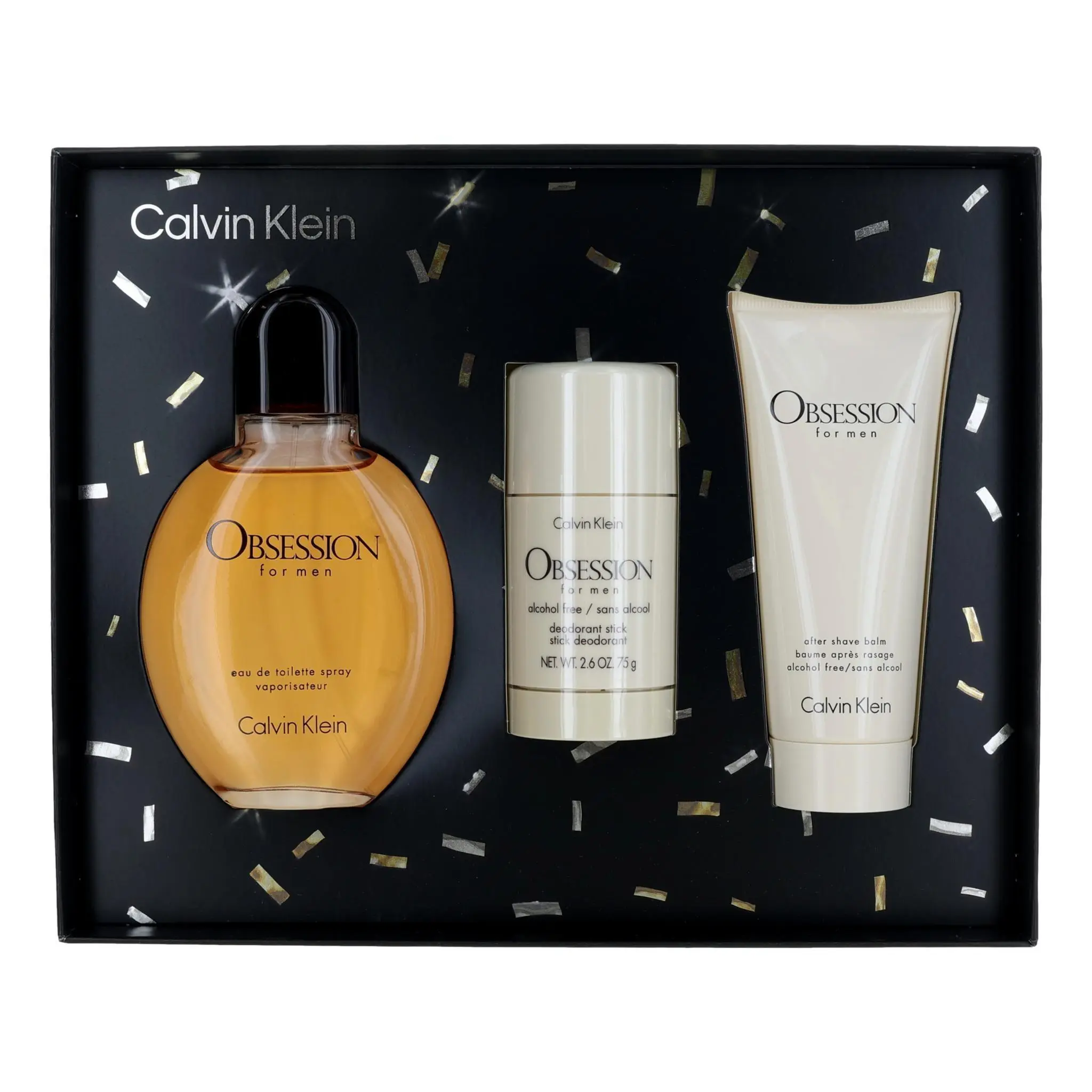 SET CK CALVIN KLEIN 3PC OBSESSION FOR MEN 4.2 EDT+3.3 ASB+2.6 DEO (M) HARD BOX SET CK CALVIN KLEIN 3PC OBSESSION FOR MEN 4.2 EDT+3.3 ASB+2.6 DEO (M) HARD BOX