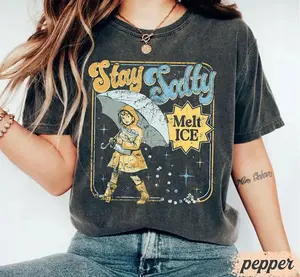 Comfort Colors Stay Salty Shirt, Bold Graphic Tee, Statement Outfit, Trendy Streetwear Shirt