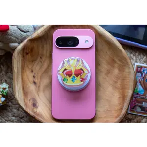 CRK Kingdom Crown Phone Grip and Magsafe Converter Base | Cookie Run Kingdom | Glitter Epoxy Front | 2" x 2"