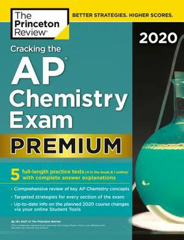 USED Book - Cracking the AP Chemistry Exam 2020, Premium Edition: 5 Practice Tests + Complete Content Review by The Princeton Review (Paperback) - english