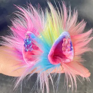 Sugar Rush UV Reactive Original Faux Fur Clip-On Ears