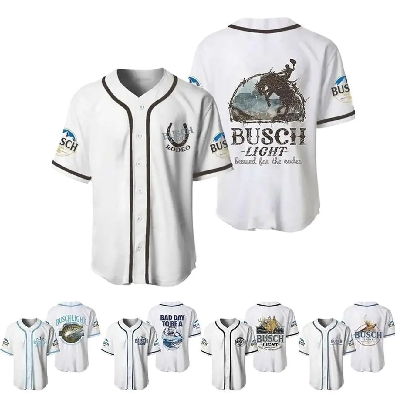 B.u.s.ch Life Cool Baseball Jersey, Summer Jersey For Men And Women, Hot Baseball Jersey, Party Outfit, Summer Clothing, Gift for Him/Her, For Any Season