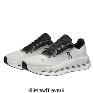 New Unworn Black & White Low-Top Running Shoes with Box – Breathable Mesh Upper, Hollow Cushioning Midsole, Rubber Outsole, Lightweight Athletic Sneakers for Men & Women