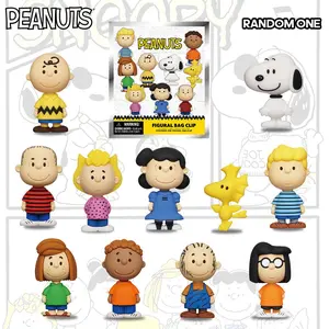 Official Peanuts Snoopy 3D Foam Bag Clip, Mystery Keychain for Backpacks Purses Lanyards, Adult Collectible Surprise Gift, Fan Favorites Edition