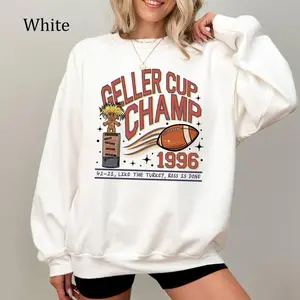 [Collection For Thanksgiving] Geller Bowl Friendsgiving Shirt, Friends Shirt, Geller Cup, Friends Thanksgiving Sweatshirt, Long Sleeve Printed Graphic Sweatshirt, Daily Casual Cotton Womenswear