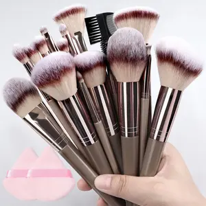 Professional Makeup Brush Set: 12/17/20/22/31pcs Optional, Including Foundation Blending Brush, Soft Bionic Hair Powder & Concealer Brushes (For Face), Eyeshadow Brush, Eyeliner Brush, Powder Puff | Top Picks