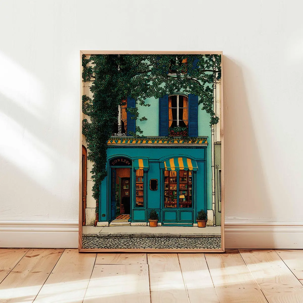 Boston Poster, Coffee Shop Wall Art, City Street Decor, Urban Scene Poster, Boston Travel Prints, American Art, Cafe Posters, Unframed